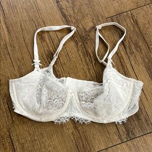 Elegant Lace White Bra